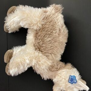 Cream and Brown Plush Stuffed Animal Toy